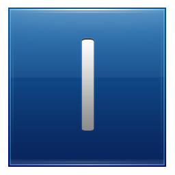 I Blue Icon 256x256 png
