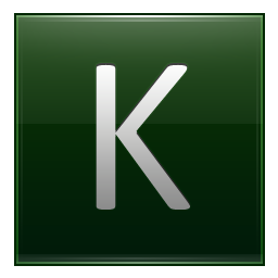 K Dark Green Icon 256x256 png