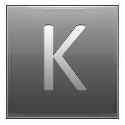 K Grey Icon 256x256 png