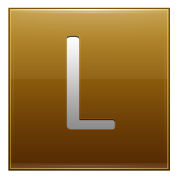 L Gold Icon 256x256 png