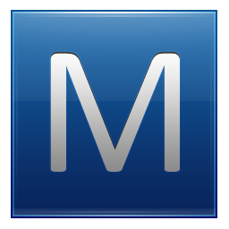 M Blue Icon 256x256 png