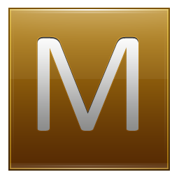 M Gold Icon 256x256 png