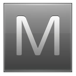 M Grey Icon 256x256 png