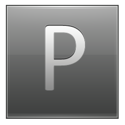 P Grey Icon 256x256 png