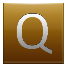 Q Gold Icon 256x256 png