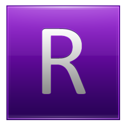 R Violet Icon 256x256 png