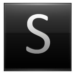 S Black Icon 256x256 png