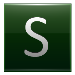 S Dark Green Icon 256x256 png