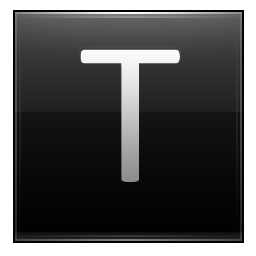 T Black Icon 256x256 png