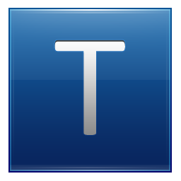 T Blue Icon 256x256 png