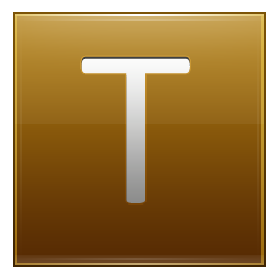 T Gold Icon 256x256 png