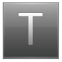 T Grey Icon 256x256 png