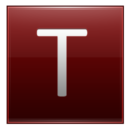 T Red Icon 256x256 png