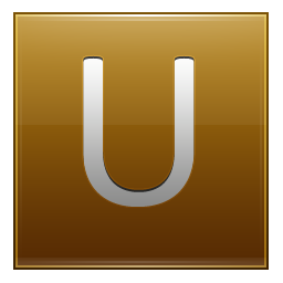 U Gold Icon 256x256 png