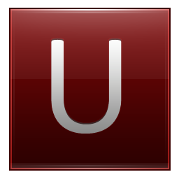 U Red Icon 256x256 png