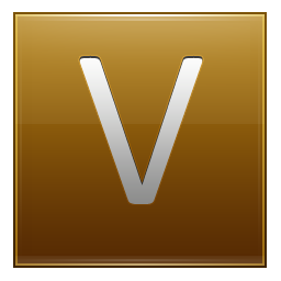 V Gold Icon 256x256 png