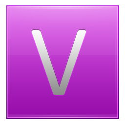 V Pink Icon 256x256 png