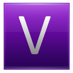 V Violet Icon 256x256 png