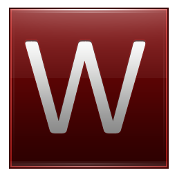 W Red Icon 256x256 png