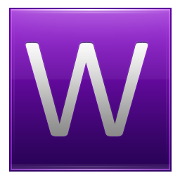 W Violet Icon 256x256 png