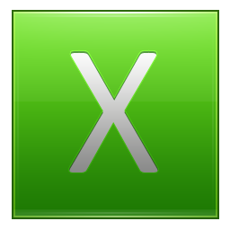 X Green Icon 256x256 png