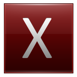 X Red Icon 256x256 png
