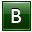 B Dark Green Icon 32x32 png