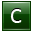 C Dark Green Icon 32x32 png