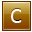 C Gold Icon 32x32 png