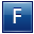 F Blue Icon 32x32 png