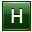 H Dark Green Icon 32x32 png