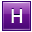 H Violet Icon 32x32 png