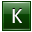K Dark Green Icon 32x32 png