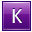 K Violet Icon 32x32 png