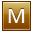 M Gold Icon 32x32 png
