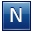 N Blue Icon 32x32 png