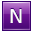 N Violet Icon 32x32 png