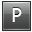 P Grey Icon 32x32 png