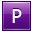P Violet Icon 32x32 png
