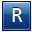 R Blue Icon 32x32 png