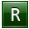 R Dark Green Icon 32x32 png