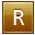 R Gold Icon 32x32 png