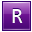 R Violet Icon 32x32 png