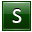 S Dark Green Icon 32x32 png