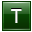 T Dark Green Icon 32x32 png