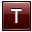 T Red Icon 32x32 png