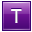 T Violet Icon 32x32 png