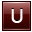 U Red Icon 32x32 png