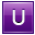 U Violet Icon 32x32 png