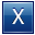 X Blue Icon 32x32 png
